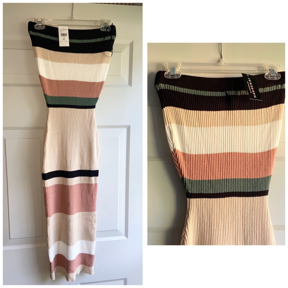 Brand New FashionNova Strapless Knitted Dress